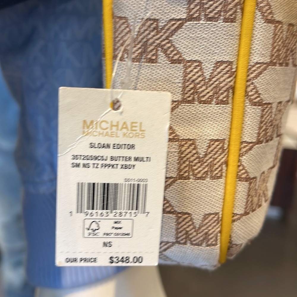 Michael Kors Sloan Editor Small Phone Logo Jacquard Crossbody
Butter Multi - Picture 4 of 16